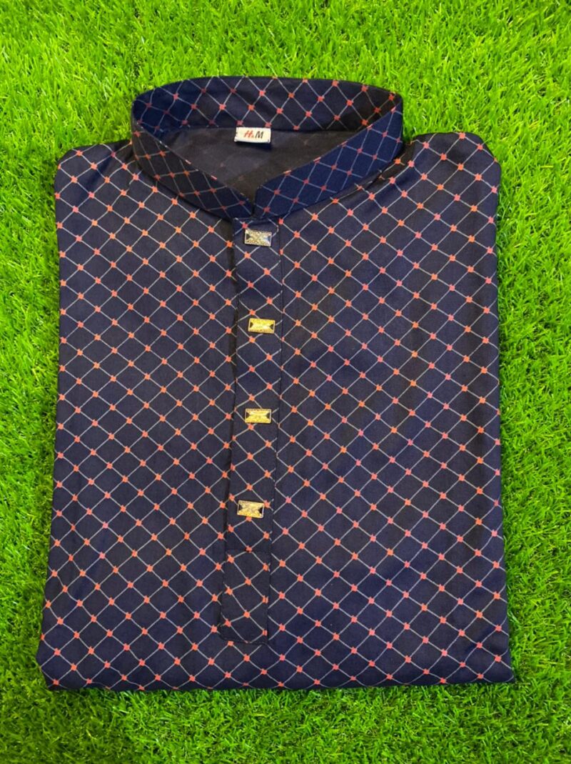 প্রিমিয়াম কোয়ালিটি পাঞ্জাবী Code-872 Navy Blue